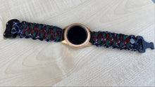 Load image into Gallery viewer, Samsung Galaxy Watch Band, Galaxy 42mm, Galaxy 46mm, Gear S3 Frontier, Gear S3 Classic, Gear Sport, 550 Paracord Watch Band.