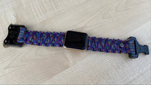 Cargar imagen en el visor de la galería, Paracord Watch Band compatible with Apple Watch Series 1, 2, 3, 4, 5, 6, 7 & SE (watch not included)