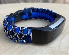 Load image into Gallery viewer, Paracord watch band personalized to replace bands for Fitbit Inspire, Fitbit Luxe, and Fitbit Alta (watch not included)