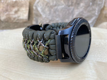 Load image into Gallery viewer, Samsung Galaxy Watch Band, Galaxy 42mm, Galaxy 46mm, Gear S3 Frontier, Gear S3 Classic, Gear Sport, 550 Paracord Watch Band.