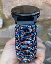 Charger l'image dans la galerie, Paracord Watch Band compatible with Garmin Approach S12, Approach S40, Approach S42, D2 Air, Vivoactive 3S, Vivoactive 3, Vivoactive 3 Music, Vivoactive 4S, Vivoactive 4, Venu, Venu 2S, Venu 2, Venu SQ, Venu Music (watch not included)