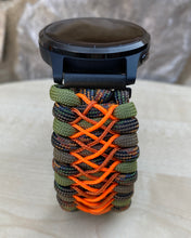 Load image into Gallery viewer, Paracord Watch Band compatible with Garmin Approach S12, Approach S40, Approach S42, D2 Air, Vivoactive 3S, Vivoactive 3, Vivoactive 3 Music, Vivoactive 4S, Vivoactive 4, Venu, Venu 2S, Venu 2, Venu SQ, Venu Music (watch not included)