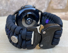 Load image into Gallery viewer, Paracord Watchband compatible with Samsung Galaxy Watch 3, Galaxy Watch 4, Galaxy Watch 5, Galaxy Watch 6 (watch not included)