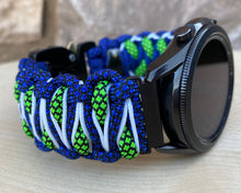 Load image into Gallery viewer, Paracord Watchband compatible with Samsung Galaxy Watch 3, Galaxy Watch 4, Galaxy Watch 5, Galaxy Watch 6 (watch not included)