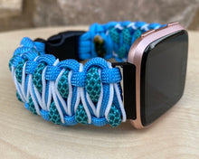 Lade das Bild in den Galerie-Viewer, Paracord Watch Band compatible with Fitbit Versa 1, Versa Lite, Versa 2, Versa 3, Versa 4, Sense, Sense 2 (watch not included).