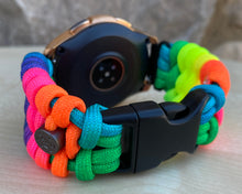 Load image into Gallery viewer, Samsung Galaxy Watch Band, Galaxy 42mm, Galaxy 46mm, Gear S3 Frontier, Gear S3 Classic, Gear Sport, 550 Paracord Watch Band.