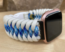 Lade das Bild in den Galerie-Viewer, Paracord Watch Band compatible with Fitbit Versa 1, Versa Lite, Versa 2, Versa 3, Versa 4, Sense, Sense 2 (watch not included).