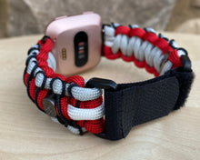 Lade das Bild in den Galerie-Viewer, Paracord Watch Band compatible with Fitbit Versa 1, Versa Lite, Versa 2, Versa 3, Versa 4, Sense, Sense 2 (watch not included).