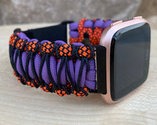 Lade das Bild in den Galerie-Viewer, Paracord Watch Band compatible with Fitbit Versa 1, Versa Lite, Versa 2, Versa 3, Versa 4, Sense, Sense 2 (watch not included).