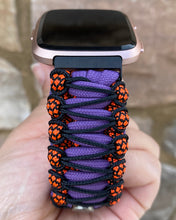 Lade das Bild in den Galerie-Viewer, Paracord Watch Band compatible with Fitbit Versa 1, Versa Lite, Versa 2, Versa 3, Versa 4, Sense, Sense 2 (watch not included).