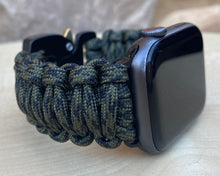 Charger l'image dans la galerie, Paracord Watch Band compatible with Apple Watch Series 1, 2, 3, 4, 5, 6, 7 & SE (watch not included)