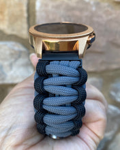 Load image into Gallery viewer, Samsung Galaxy Watch Band, Galaxy 42mm, Galaxy 46mm, Gear S3 Frontier, Gear S3 Classic, Gear Sport, 550 Paracord Watch Band.