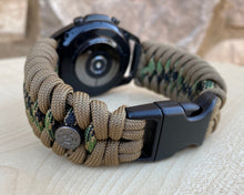 Load image into Gallery viewer, Paracord Watchband compatible with Samsung Galaxy Watch 3, Galaxy Watch 4, Galaxy Watch 5, Galaxy Watch 6 (watch not included)