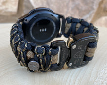 Load image into Gallery viewer, Samsung Galaxy Watch Band, Galaxy 42mm, Galaxy 46mm, Gear S3 Frontier, Gear S3 Classic, Gear Sport, 550 Paracord Watch Band.