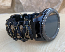 Load image into Gallery viewer, Samsung Galaxy Watch Band, Galaxy 42mm, Galaxy 46mm, Gear S3 Frontier, Gear S3 Classic, Gear Sport, 550 Paracord Watch Band.