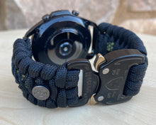 Load image into Gallery viewer, Paracord Watchband compatible with Samsung Galaxy Watch 3, Galaxy Watch 4, Galaxy Watch 5, Galaxy Watch 6 (watch not included)