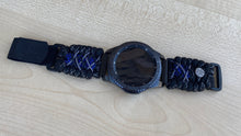 Load image into Gallery viewer, Samsung Galaxy Watch Band, Galaxy 42mm, Galaxy 46mm, Gear S3 Frontier, Gear S3 Classic, Gear Sport, 550 Paracord Watch Band.