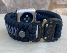 Lade das Bild in den Galerie-Viewer, Paracord Watch Band compatible with Apple Watch Series 1, 2, 3, 4, 5, 6, 7 & SE (watch not included)