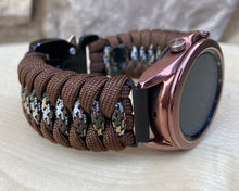 Load image into Gallery viewer, Paracord Watchband compatible with Samsung Galaxy Watch 3, Galaxy Watch 4, Galaxy Watch 5, Galaxy Watch 6 (watch not included)