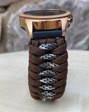 Load image into Gallery viewer, Samsung Galaxy Watch Band, Galaxy 42mm, Galaxy 46mm, Gear S3 Frontier, Gear S3 Classic, Gear Sport, 550 Paracord Watch Band.