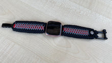 Load image into Gallery viewer, Paracord Watch Band compatible with Fitbit Versa 1, Versa Lite, Versa 2, Versa 3, Versa 4, Sense, Sense 2 (watch not included).