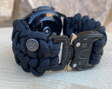 Load image into Gallery viewer, Paracord Watchband compatible with Samsung Galaxy Watch 3, Galaxy Watch 4, Galaxy Watch 5, Galaxy Watch 6 (watch not included)