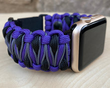 Cargar imagen en el visor de la galería, Paracord Watch Band compatible with Apple Watch Series 1, 2, 3, 4, 5, 6, 7 & SE (watch not included)