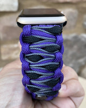Cargar imagen en el visor de la galería, Paracord Watch Band compatible with Apple Watch Series 1, 2, 3, 4, 5, 6, 7 & SE (watch not included)