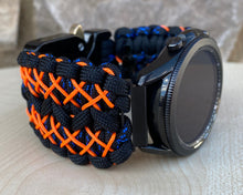 Load image into Gallery viewer, Paracord Watchband compatible with Samsung Galaxy Watch 3, Galaxy Watch 4, Galaxy Watch 5, Galaxy Watch 6 (watch not included)