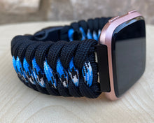 Lade das Bild in den Galerie-Viewer, Paracord Watch Band compatible with Fitbit Versa 1, Versa Lite, Versa 2, Versa 3, Versa 4, Sense, Sense 2 (watch not included).