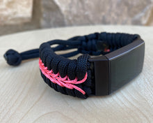 Charger l'image dans la galerie, Paracord Watch Band compatible with Fitbit Charge 2, Charge 3, Charge 4, Charge 5 & Charge 6 (Watch not included)