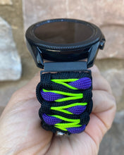 Load image into Gallery viewer, Paracord Watchband compatible with Samsung Galaxy Watch 3, Galaxy Watch 4, Galaxy Watch 5, Galaxy Watch 6 (watch not included)