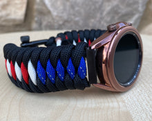 Load image into Gallery viewer, Paracord Watchband compatible with Samsung Galaxy Watch 3, Galaxy Watch 4, Galaxy Watch 5, Galaxy Watch 6 (watch not included)