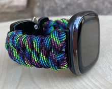 Lade das Bild in den Galerie-Viewer, Paracord Watch Band compatible with Fitbit Versa 1, Versa Lite, Versa 2, Versa 3, Versa 4, Sense, Sense 2 (watch not included).