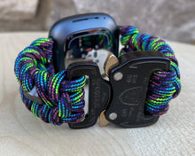 Lade das Bild in den Galerie-Viewer, Paracord Watch Band compatible with Fitbit Versa 1, Versa Lite, Versa 2, Versa 3, Versa 4, Sense, Sense 2 (watch not included).