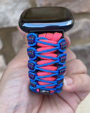 Lade das Bild in den Galerie-Viewer, Paracord Watch Band compatible with Fitbit Versa 1, Versa Lite, Versa 2, Versa 3, Versa 4, Sense, Sense 2 (watch not included).