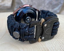 Load image into Gallery viewer, Paracord Watchband compatible with Samsung Galaxy Watch 3, Galaxy Watch 4, Galaxy Watch 5, Galaxy Watch 6 (watch not included)