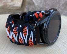 Lade das Bild in den Galerie-Viewer, Paracord Watchband compatible with Samsung Galaxy Watch 3, Galaxy Watch 4, Galaxy Watch 5, Galaxy Watch 6 (watch not included)