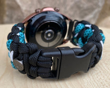 Load image into Gallery viewer, Paracord Watchband compatible with Samsung Galaxy Watch 3, Galaxy Watch 4, Galaxy Watch 5, Galaxy Watch 6 (watch not included)