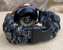 Load image into Gallery viewer, Paracord Watchband compatible with Samsung Galaxy Watch 3, Galaxy Watch 4, Galaxy Watch 5, Galaxy Watch 6 (watch not included)