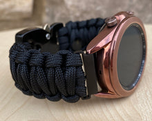 Load image into Gallery viewer, Paracord Watchband compatible with Samsung Galaxy Watch 3, Galaxy Watch 4, Galaxy Watch 5, Galaxy Watch 6 (watch not included)