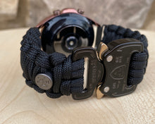 Load image into Gallery viewer, Paracord Watchband compatible with Samsung Galaxy Watch 3, Galaxy Watch 4, Galaxy Watch 5, Galaxy Watch 6 (watch not included)
