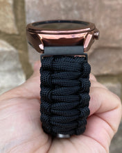 Load image into Gallery viewer, Paracord Watchband compatible with Samsung Galaxy Watch 3, Galaxy Watch 4, Galaxy Watch 5, Galaxy Watch 6 (watch not included)