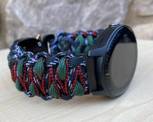 Cargar imagen en el visor de la galería, Paracord watch band compatible with Garmin Approach S12/S40/S42, D2 Air/X10, Vivoactive, Venu, Vivomove, Forerunner 55/245/255/645/745 (watch not included)