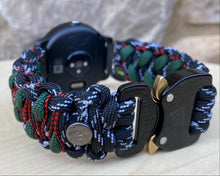 Cargar imagen en el visor de la galería, Paracord watch band compatible with Garmin Approach S12/S40/S42, D2 Air/X10, Vivoactive, Venu, Vivomove, Forerunner 55/245/255/645/745 (watch not included)