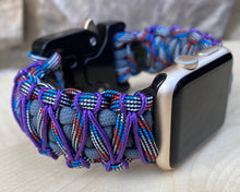 Cargar imagen en el visor de la galería, Paracord Watch Band compatible with Apple Watch Series 1, 2, 3, 4, 5, 6, 7 & SE (watch not included)