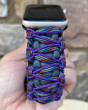 Cargar imagen en el visor de la galería, Paracord Watch Band compatible with Apple Watch Series 1, 2, 3, 4, 5, 6, 7 & SE (watch not included)