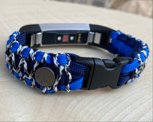Load image into Gallery viewer, Paracord watch band personalized to replace bands for Fitbit Inspire, Fitbit Luxe, and Fitbit Alta (watch not included)