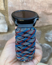 Load image into Gallery viewer, Paracord Watchband compatible with Samsung Galaxy Watch 3, Galaxy Watch 4, Galaxy Watch 5, Galaxy Watch 6 (watch not included)