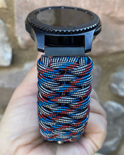 Charger l'image dans la galerie, Samsung Galaxy Watch Band, Galaxy 42mm, Galaxy 46mm, Gear S3 Frontier, Gear S3 Classic, Gear Sport, 550 Paracord Watch Band.